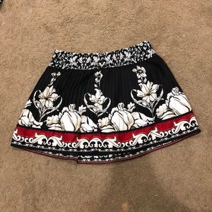 White house black market floral skirt L